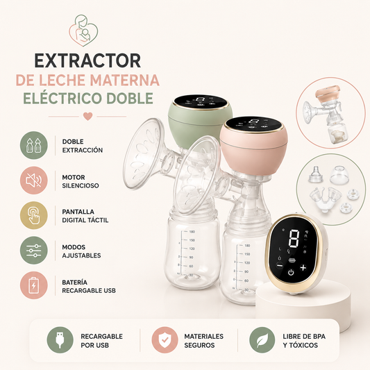 Extractor de Leche con Pantalla Digital