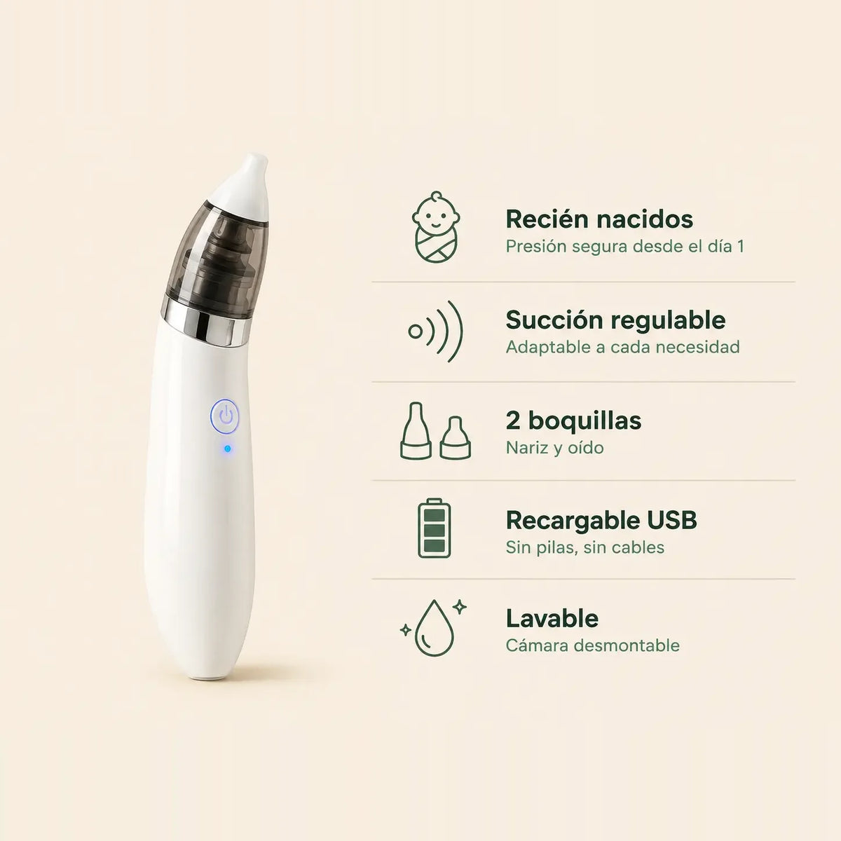 Aspirador Nasal para Bebes AirGo